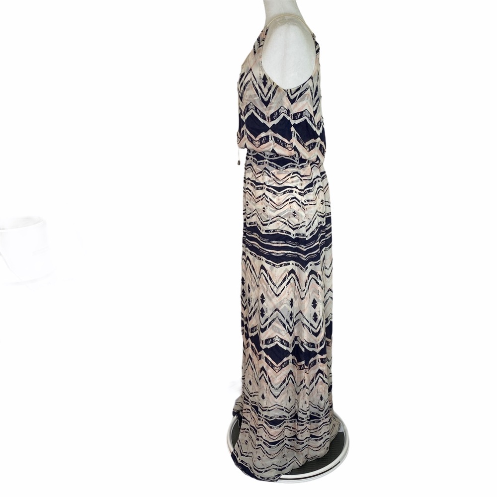 PARKER Silk Aztec Geometric Maxi Dress XS - Picture 3 of 7